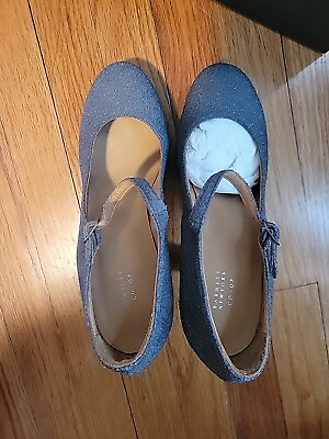 #ad Platform Gray Glitter Womens Heels Size 10 Barneys New York $34.99