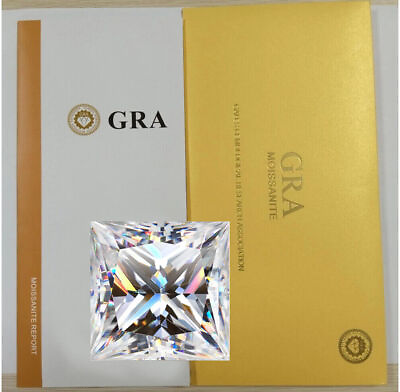 #ad GRA Certified Loose Moissanite Princess Square Cut Stones D VVS1 All Sizes $240.99