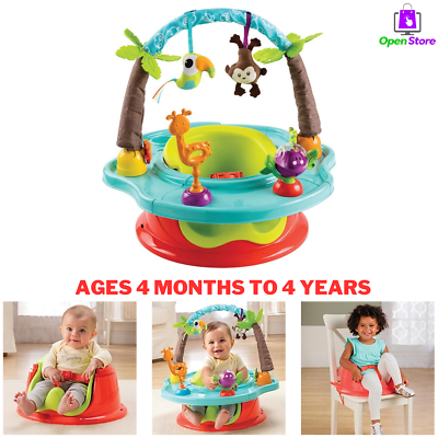 #ad Fun Baby Seat for Sitting Up Safari Infant Booster Seat Ages 4 Months to 4 Years $78.41