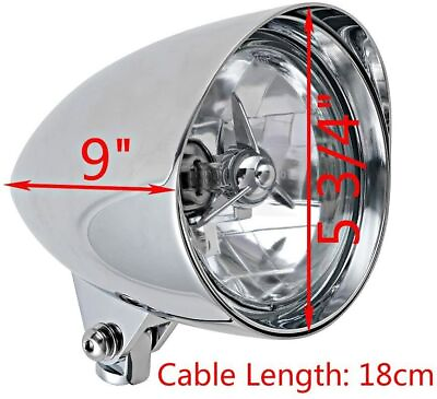 #ad 6quot; Motorcycle Bullet Headlight For Chopper Softail Dyna FXSTSS FX Bobber $148.94