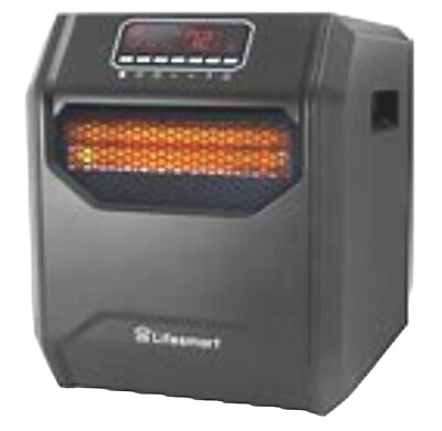 #ad Lifesmart ZCHT1056US 1500W 4 Element Quartz Infrared Bulb Heater $74.99