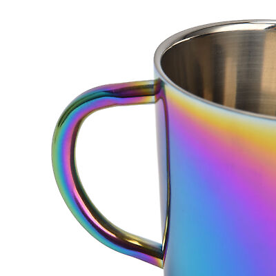 #ad 300ml Stainless Steel Coffee Cup W Handle Colorful Insulated Coffee Mug GU $14.69