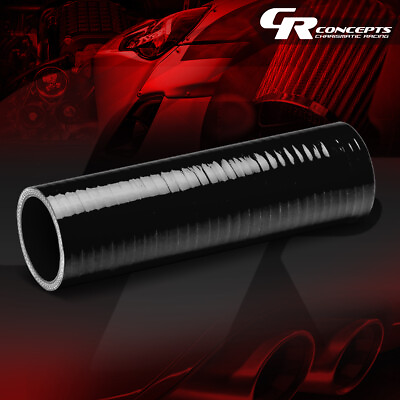 #ad 2quot; ID 8quot; LONG 4 PLY BLACK SILICONE HOSE TURBO INTAKE INTERCOOLER PIPE COUPLER $7.88