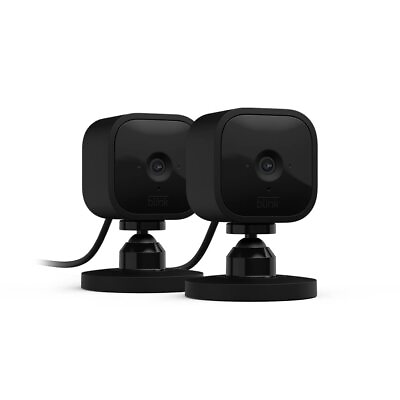 #ad 2 Pack Blink Mini 1080p WiFi Security Camera with Motion Detection Night Vision $57.95