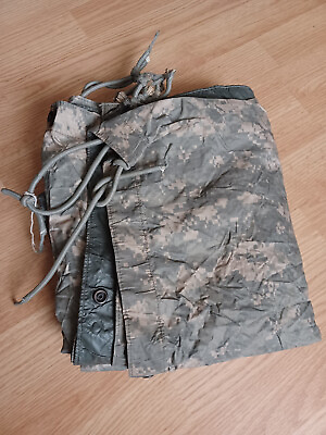 #ad USED USGI Military Issue Reversible Field Tarp ACU Pattern 80quot; x 90quot; $20.00