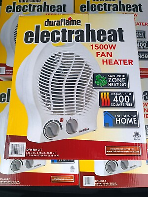 #ad Duraflame Portable Desktop Fan Heater W 3 Comfort Settings And Safety Features $20.00