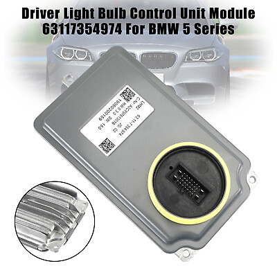#ad Driver Light Bulb Control Unit Module 63117354974 For BMW 5 Serie $153.65