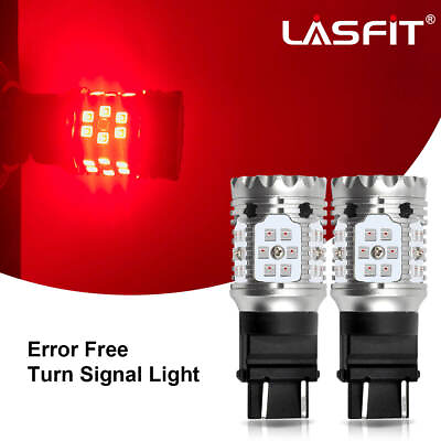 #ad LASFIT 3157 LED Rear Turn Signal RED Anti Hyper Flash for Ford Taurus 1990 2009 $45.99