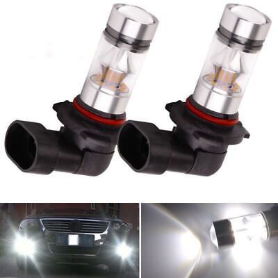 #ad 2x 9005 HB3 6000K 100W 2323 LED Projector Fog Driving Light Bulbs White Y3Frm $9.40