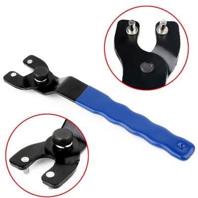 #ad Adjustable Angle Grinder Wrench Key Pin Spanner Plastic Grip Handle Pin Wrench $8.89