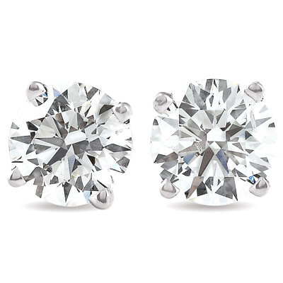 #ad 1 2 2Ct Diamond Screw Back Studs 14k Gold Earrings Lab Grown GH VS2 SI1 $199.99
