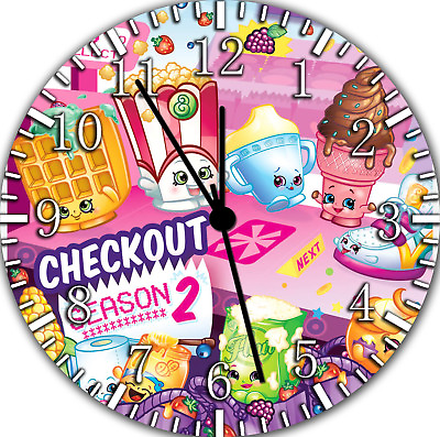 #ad Shopkins Frameless Borderless Wall Clock Nice For Gifts or Home Decor E500 $22.95
