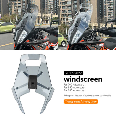 #ad For 390 790 890 ADV Adventure 2019 2022 New Windshield Wind Deflector Windscreen $174.59