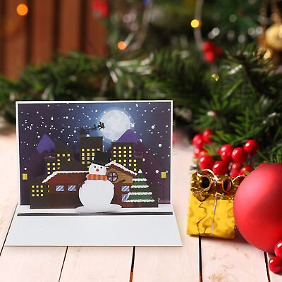 #ad Gifts Card Eye catching Handmade Interesting Fun Christmas Card Decorative $8.49