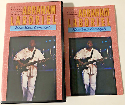 #ad Abraham Laboriel New Bass Concepts VHS Tape amp; Booklet Music Source Intl 1990 OOP $15.99