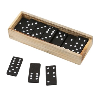 #ad 28pcs Set Wooden Domino Board Games Table Free Shipping $10.00