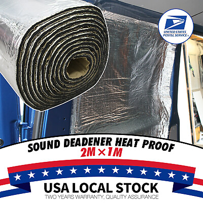 #ad 80quot;x40quot; Sound Deadener Heat Shield For Car Firewall Hood Floor Insulation Mat US $29.89