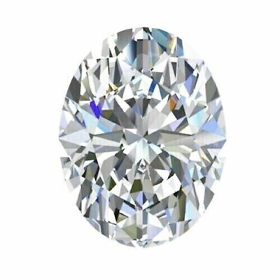 #ad Oval Cut CVD Diamond CERTIFIED 2.60 Ct Lab Grown Loose White D Color VVS1 CD22 $302.59