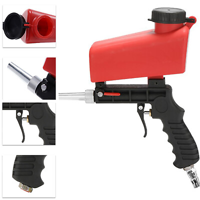 #ad NEW Portable Handheld Air Compressor Speed Sand Gun Blaster Sand Blasting 1 4 in $13.50