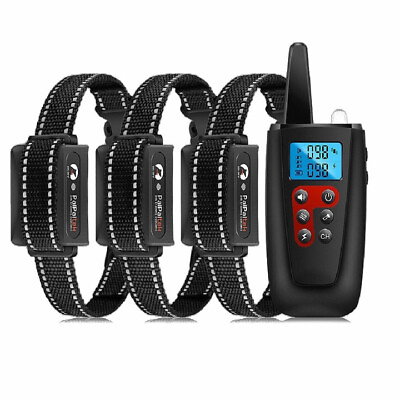 #ad 3280 FT Remote Dog Shock Training Collar Rechargeable Waterproof Pet Trainer $49.99