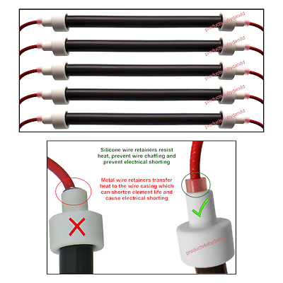 #ad NEW EdenPURE Bulbs Set of 5 A3823 GEN3 1000 Infrared Heater Heating Elements $52.00