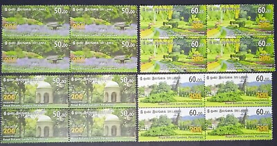 #ad Bicentenary of Royal Botanical Garden Peradeniya Stamp Block Set B4 2022 $5.45