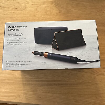 #ad Dyson Airwrap Complete Iron Special edition dark Blue And Copper With Bag $650.00