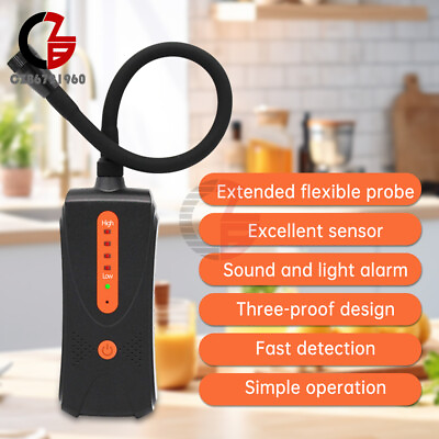 #ad Gas Leak Detector Portable Combustible Natural Gas Leak Tester Alarm 0 10000PPM $11.15