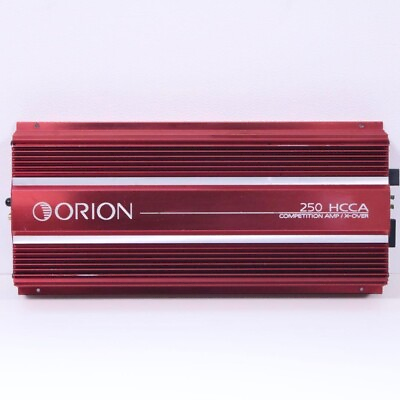 #ad VTG Old School 90s Orion 250 HCCA Competition Car Stereo Amplifier Audio Red Amp $470.00