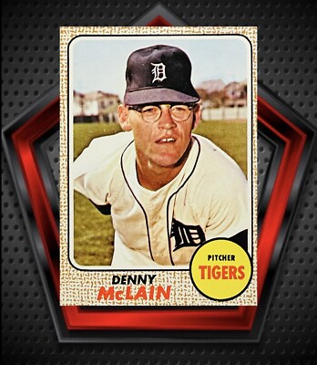 #ad Denny McLain 1968 Topps #40 Detroit Tigers MLB $20.00