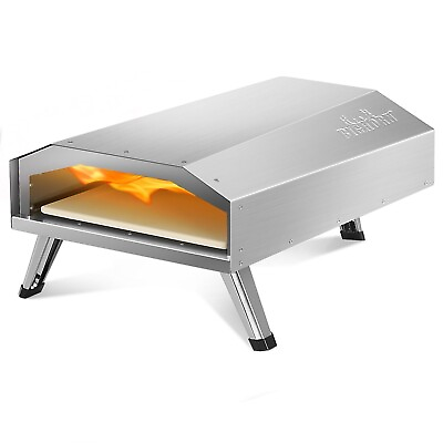 #ad BIG HORN OUTDOORS 12 inch Gas Pizza Oven Propane Portable Outdoor Oven Steak $149.90