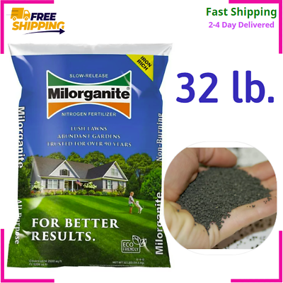 #ad Milorganite Long Lasting All Purpose Lawn Food 6 4 0 Fertilizer 32 lb. NEW $18.98