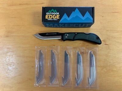 #ad New Outdoor Edge Razor Lite EDC 6 Replaceable Blade Folding Knife Gray RLY 50 $29.95