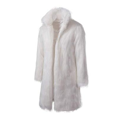 #ad Lisa Colly Men#x27;s Faux Fur Coat Jacket Winter Warm Thick Coat Outwear long Par... $106.53