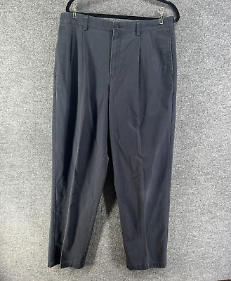 #ad L.L Bean Pants Mens 35x34 Blue Chino Vintage Straight Casual Comfort Natural Fit $4.96