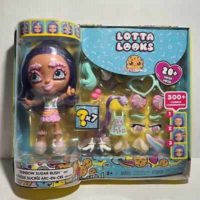#ad Lotta Looks Cookie Swirl Rainbow Sugar Rush Doll $22.43