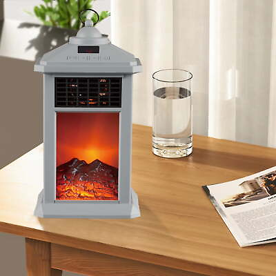 #ad Wewarm Electric Ceramic Desktop Lantern Fireplace 5 Colors $32.35