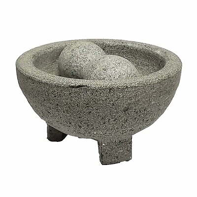 #ad Imusa 6 inch Granite Heavy Duty Molcajete with Pestle for Grinding and Mashing $14.99