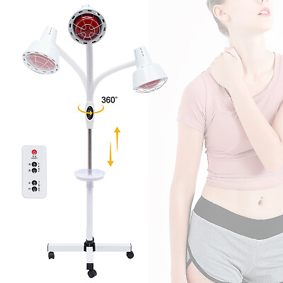 #ad #ad 275W IR Infrared Red Heat Light Therapy Bulb Lamp Muscle Pain Relief Floor Stand $85.27