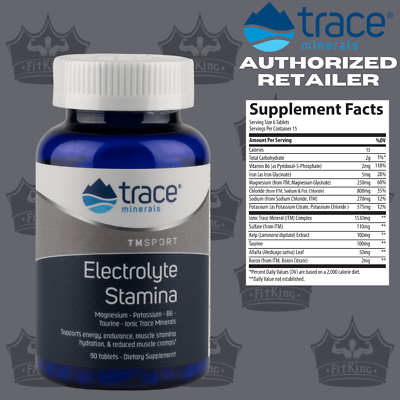 #ad Trace Minerals Research Electrolyte Stamina for Energy Endurance 90 Tablets $18.95
