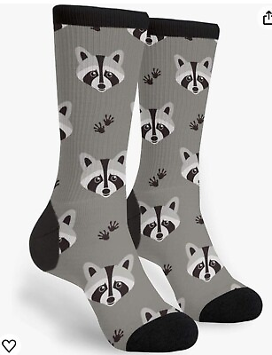 #ad Raccoon novelty Socks $6.99