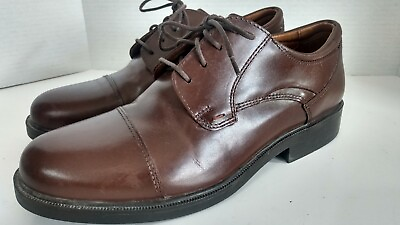 #ad NEW Bass quot;PICKETTquot; Brown Leather Flex Cushion Step Men#x27;s Shoes 10.5 M $19.99