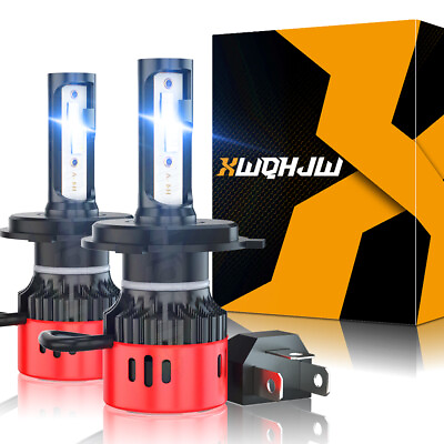 #ad H4 LED Headlight Kit Light Bulbs High Low Beam 6000K HB2 9003 HID Xenon White $29.99
