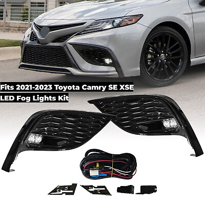 #ad LED Fog Lights Kit Fits 2021 2023 Toyota Camry SE XSE with BezelSwitchWiring $75.80