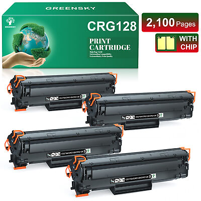 #ad 4x High Yield Toner Cartridge CRG 128 for Canon 126 Printer LBP6200d LBP6200dw $29.45