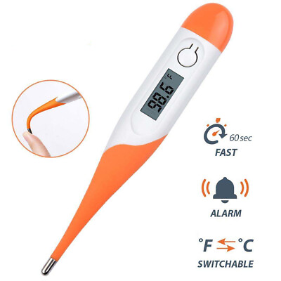#ad Digital Fever Thermometer for Adults and Kids Oral Rectal Underarm Body $6.99