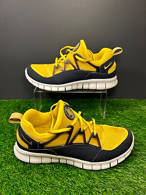 #ad #ad Nike Free Huarache Light Mens 9 Yellow Black Shoes Athletic Freeharachi RARE $98.88