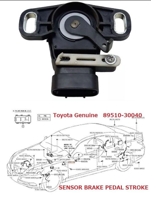 #ad Toyota Genuine Sensor Brake Pedal Stroke 89510 30040 $130.00