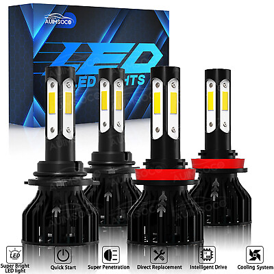#ad For Honda Element Sport Utility Vehicle 2007 2008 LED Headlight Bulb High Low 4x $37.99