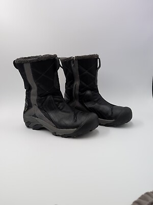 #ad Keen Betty Boots Womens Sz 9.5 Side Zip 200 gram Insulation Black 5278 Keen Dry $42.00
